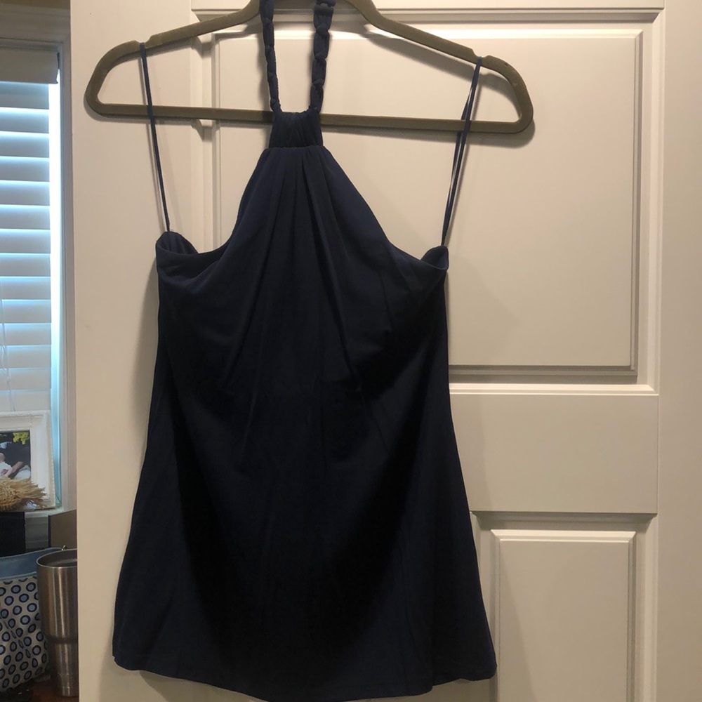 Trina Turk Navy Halter